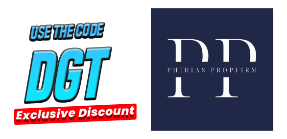 Phidias Prop Firm discount code image featuring the Phidias logo and exclusive futures funding savings from DamnPropFirms