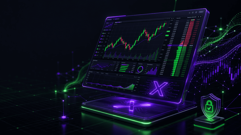ProjectX and TopstepX trading platform interface showing futures candlestick charts, depth of market ladder, and risk controls for Topstep's exclusive 2026 prop firm platform
